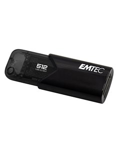 Emtec Memoria USB B110 USB3.2 Clickeasy 512GB nera ECMMD512GB113 EMTEC CHIAVETTE USB