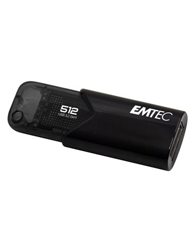 Emtec Memoria USB B110 USB3.2 Clickeasy 512GB nera ECMMD512GB113 EMTEC CHIAVETTE USB