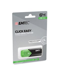 Emtec Memoria USB B110 USB3.2 Clickeasy 64GB verde ECMMD64GB113 EMTEC CHIAVETTE USB