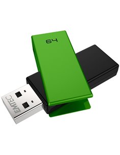 MEMORIA USB 2.0 C350 64GB VERDE ECMMD64GC352 EMTEC CHIAVETTE USB