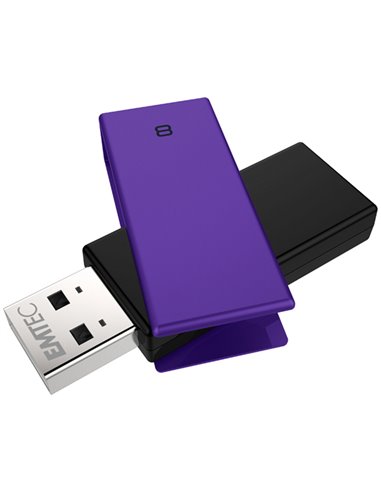 MEMORIA USB 2.0 C350 8GB VIOLA ECMMD8GC352 EMTEC CHIAVETTE USB