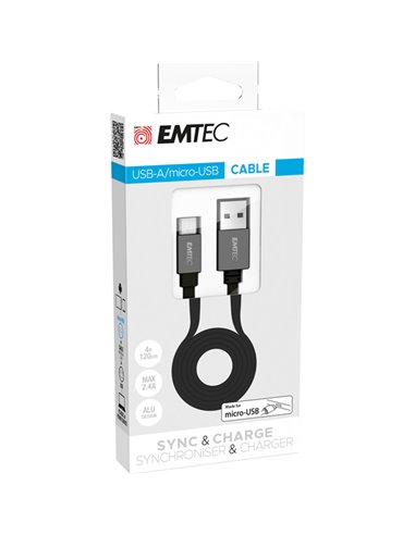 Emtec Cavo USB-A to micro-USB T700 ECCHAT700MB EMTEC HARD-DISK ESTERNI