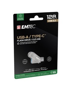 Emtec Memoria Type-C  C280 128GB ECMMD128GC283 EMTEC CHIAVETTE USB