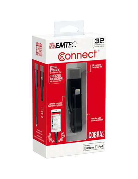 MEMORIA USB 3.0 LIGTHTNING CHARG T500 BL 32GB ECMMD32GT503V2B