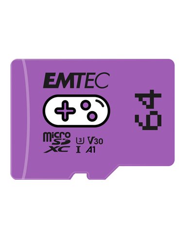 Emtec mSD 64GB UHS-I U3 V30 A1 Gaming Viola ECMSDM64GXCU3G