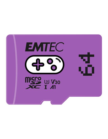 Emtec mSD 64GB UHS-I U3 V30 A1 Gaming Viola ECMSDM64GXCU3G