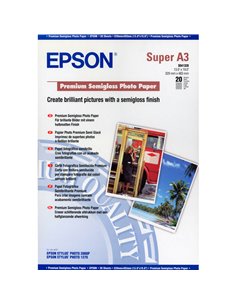RISMA 20 FG CARTA FOTO SEMILUCIDA PREMIUM A3+ 251G C13S041328 EPSON INKJET