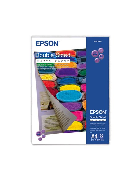 CARTA FOTOGRAFICA MATTE 50fg 178gr 210x297mm A4 FRONTE/RETRO EPSON C13S041569 EPSON INKJET
