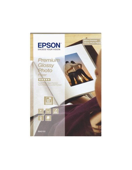 CARTA FOTOGRAFICA LUCIDA PREMIUM BEST 40fg 255gr 10x15cm (4X6") EPSON C13S042153 EPSON INKJET