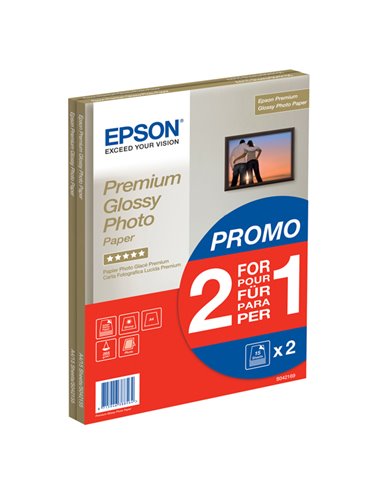 SCATOLA 2X1 RISMA 30 FG CARTA FOTOGRAFICA LUCIDA BETTER A4 C13S042169 EPSON INKJET