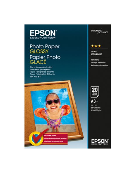 CARTA FOTOGRAFICA LUCIDA GOOD 20fg 200gr 457x305mm A3+ EPSON C13S042535 EPSON INKJET