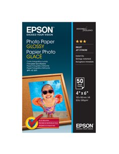 CARTA FOTOGRAFICA LUCIDA GOOD 50fg 200gr 10x15cm (4X6") EPSON C13S042547 EPSON INKJET