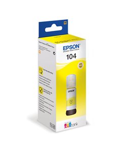 CARTUCCIA INCHIOSTRO 104, FLACONE GIALLO DA 65ML C13T00P440