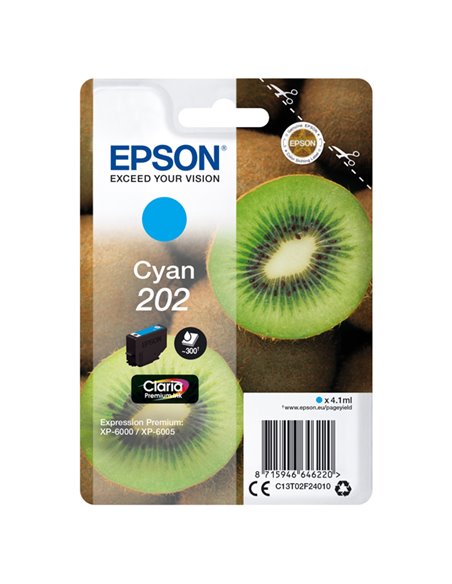 CARTUCCIA INCHIOSTRO CIANO 202 KIWI C13T02F24010 EPSON PRODOTTI PER STAMPANTI GRAFICHE