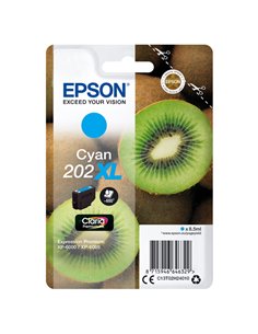 CARTUCCIA INCHIOSTRO CIANO 202 XL KIWI C13T02H24010 EPSON PRODOTTI PER STAMPANTI GRAFICHE