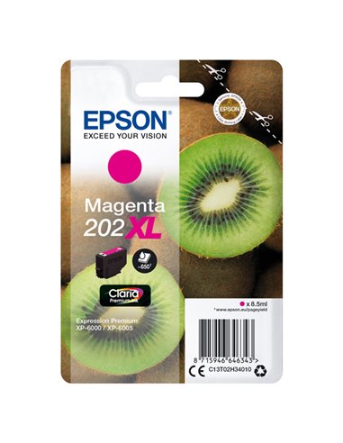 CARTUCCIA INCHIOSTRO MAGENTA 202 XL KIWI C13T02H34010 EPSON PRODOTTI PER STAMPANTI GRAFICHE
