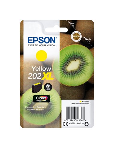 CARTUCCIA INCHIOSTRO GIALLO 202 XL KIWI C13T02H44010 EPSON PRODOTTI PER STAMPANTI GRAFICHE