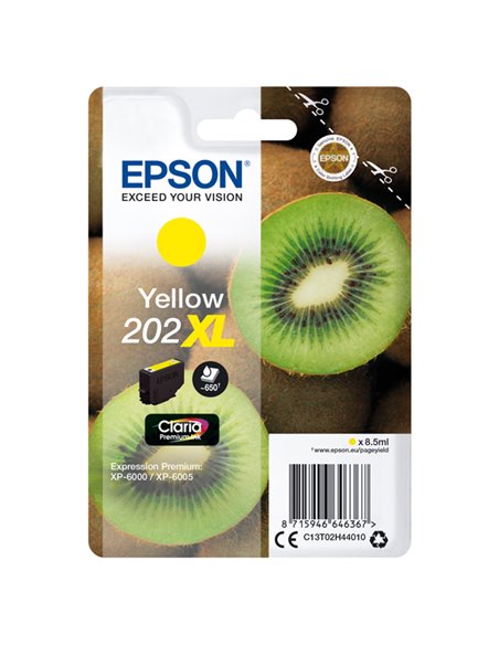 CARTUCCIA INCHIOSTRO GIALLO 202 XL KIWI C13T02H44010 EPSON PRODOTTI PER STAMPANTI GRAFICHE
