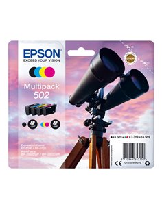 Epson Multipack 4 colori Binocolo 502_BK/C/M/Y C13T02V64010 EPSON PRODOTTI PER STAMPANTI GRAFICHE