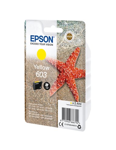 Cartuccia di inchiostro Epson Giallo serie 603 Stella Marina C13T03U44010 EPSON INKJET