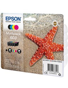 Cartucce di inchiostro Epson Multipack BK/C/M/Y serie 603 Stella Marina C13T03U64010 EPSON INKJET
