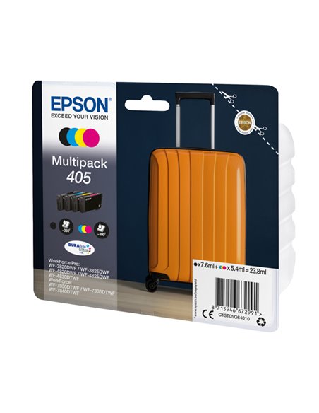 Epson Cartuccia Multipack DURABriteUltra, 405 BK/C/M/Y C13T05G64010 EPSON INKJET