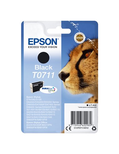 CARTUCCIA INCHIOSTRO NERO A PIGMENTI EPSON DURABRI. ULTRA STYLUS D78 BLIS. RS C13T07114012