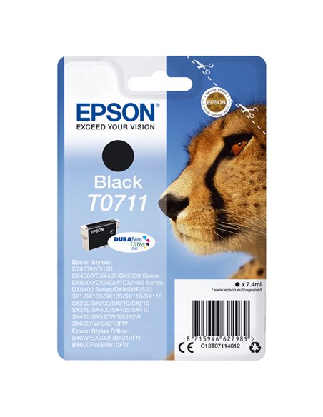 CARTUCCIA INCHIOSTRO NERO A PIGMENTI EPSON DURABRI. ULTRA STYLUS D78 BLIS. RS C13T07114012