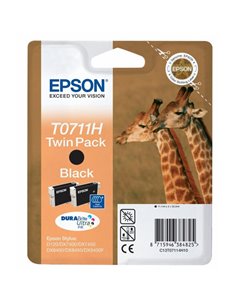 TWIN PACK 2 CARTUCCE NERO EPSON DURABRITE ULTRA ALTA CAP. BLISTER RS C13T07114H10 EPSON INKJET