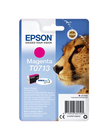 CARTUCCIA INCHIOSTRO MAGENTA A PIGMENTI DURABRITE ULTRASTYLUSD78 BLISTER RS C13T07134012 EPSON INKJET
