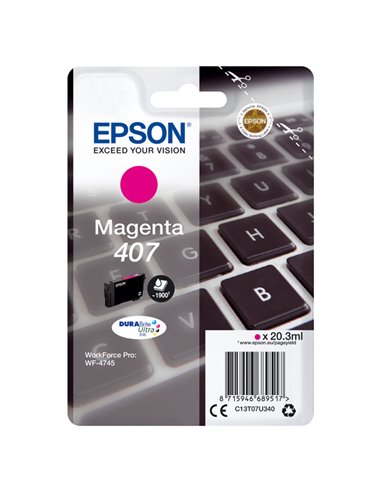 Cartuccia Epson Magenta 407L 38,1 ML C13T07U340