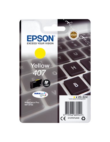Cartuccia Epson Giallo 407L 38,1 ML C13T07U440