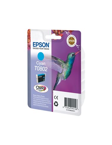 CARTUCCIA CIANO STYLUS PHOTO R265 R360 BLISTER RS C13T08024011 EPSON INKJET