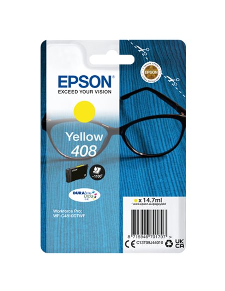 Epson Cartuccia DURABrite Ultra, 408 Giallo C13T09J44010 EPSON PRODOTTI PER STAMPANTI GRAFICHE