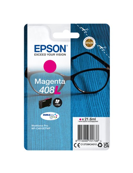Epson Cartuccia DURABrite Ultra, 408L Magenta C13T09K34010 EPSON PRODOTTI PER STAMPANTI GRAFICHE