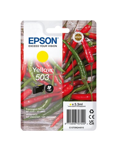 Epson Cartuccia 503 Peperoncino Giallo 3,3 ml C13T09Q44010 EPSON INKJET
