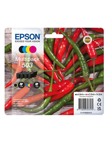Epson Multipack 503 Peperoncino BK/C/M/Y C13T09Q64010 EPSON INKJET