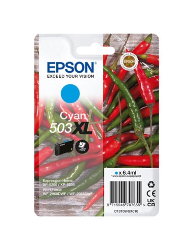 Epson Cartuccia Peperoncino 503XL Ciano 6,4 ml C13T09R24010 EPSON INKJET