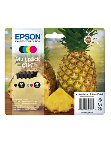 Epson Multipack 604 Ananas BK/C/M/G C13T10G64010 EPSON INKJET