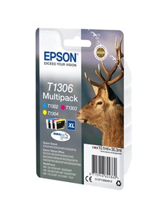 MULTIPACK CONTENENTE 3 INKJ (1 CIANO 1MAGENTA 1GIALLO) BX320FW C13T13064012 EPSON INKJET