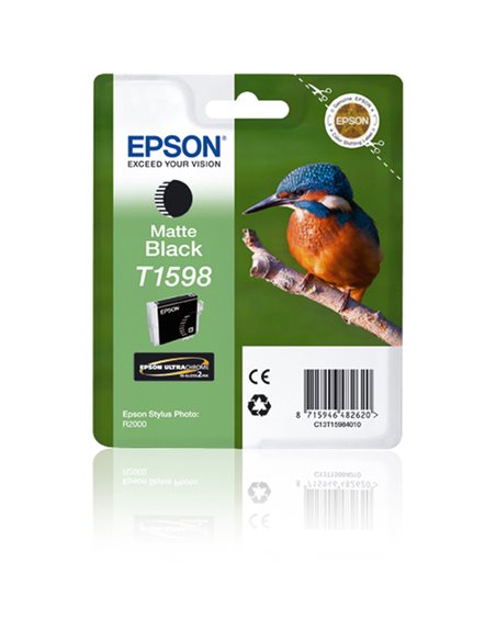 CARTUCCIA NERO MATTE EPSON ULTRACHROME HI-GLOSS SERIE MARTIN PESCATORE TAGLIA XL C13T15984010 EPSON INKJET