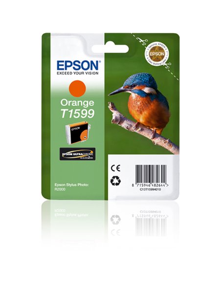 CARTUCCIA ARANCIO EPSON ULTRACHROME HI-GLOSS SERIE MARTIN PESCATORE TAGLIA XL C13T15994010