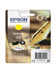 CARTUCCIA A PIGMENTI GIALLO EPSON DURABRITE ULTRA, SERIE 16/PENNA E CRUCIVERBA, C13T16244012 EPSON INKJET