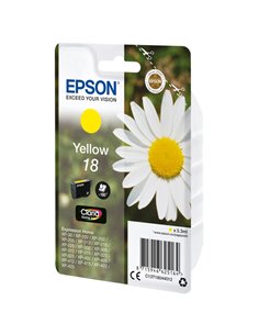 CARTUCCIA GIALLO EPSON CLARIA HOME SERIE 18/MARGHERITA IN CONF. BLISTER RS C13T18044012 EPSON INKJET