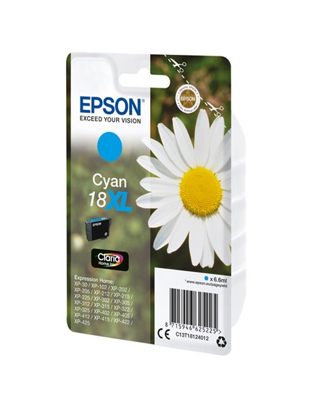 CARTUCCIA CIANO EPSON CLARIA HOME SERIE 18XL/MARGHERITA IN CONF. BLISTER RS C13T18124012 EPSON INKJET