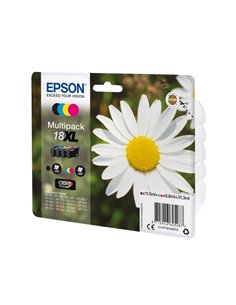 MULTIPACK 18XL CONTENENTE N.4 CARTUCCE SERIE 18XL/MARGHERITA C13T18164012 EPSON INKJET