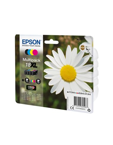 MULTIPACK 18XL CONTENENTE N.4 CARTUCCE SERIE 18XL/MARGHERITA C13T18164012 EPSON INKJET