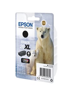 CARTUCCIA NERO EPSON CLARIA PREMIUM SERIE 26XL/ORSO POLARE, IN BLISTER C13T26214012 EPSON INKJET