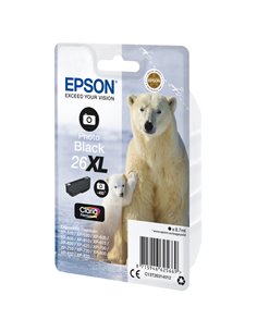 CARTUCCIA NERO-FOTO EPSON CLARIA PREMIUM SERIE 26XL/ORSO POLARE IN BLISTER R C13T26314012 EPSON INKJET