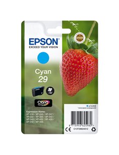 CARTUCCIA INCHIOSTRO CIANO SERIE 29 FRAGOLA T2982 C13T29824012 EPSON PRODOTTI PER STAMPANTI GRAFICHE